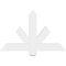 Ekena Millwork Kennewick Architectural Grade PVC Gable Bracket, 36"W x 22 1/2"H x 2"D x 4"F, 15/12 Pitch GBP036X23X0204KEN00 - alternate 2